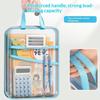 Mesh A4 File Organizer Bag 3 Layers Zipper Design Big Capacity Document Storage Pouch for Office Worker Student Daily Use