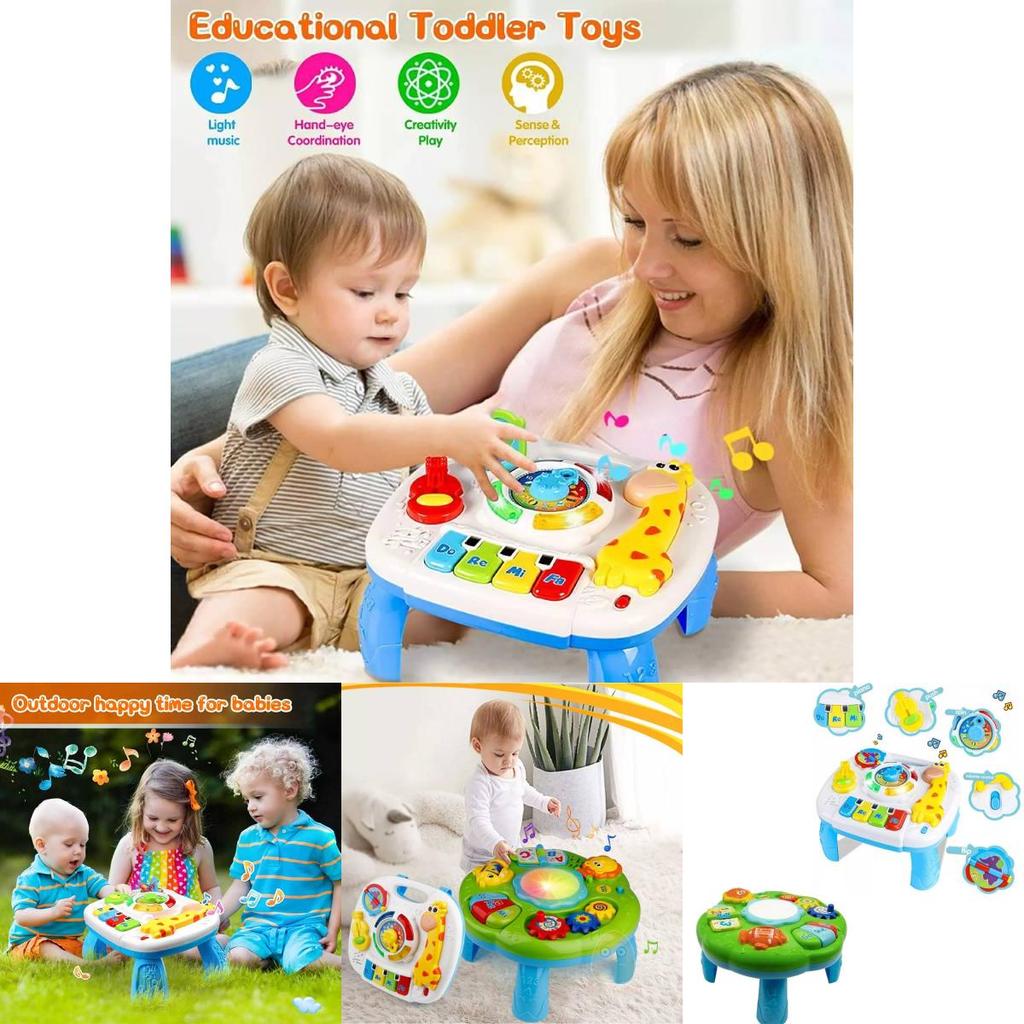 Colorful Ocean Animal Learning Table For Toddlers With Music And Lights For Fun Playtime