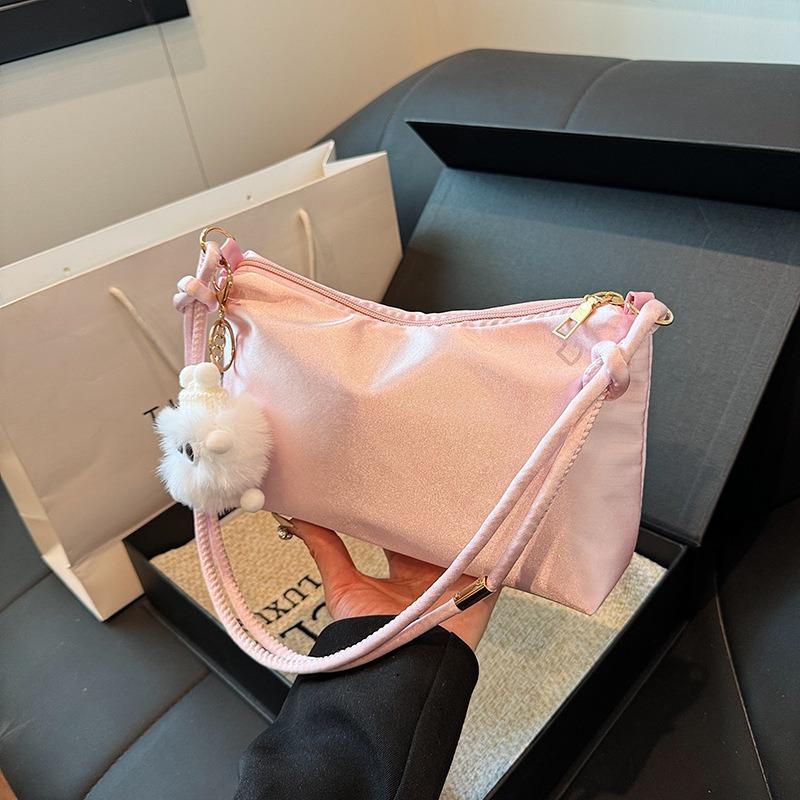 Temperament glossy satin armpit bag women's spring and summer new style fashion casual shoulder bag