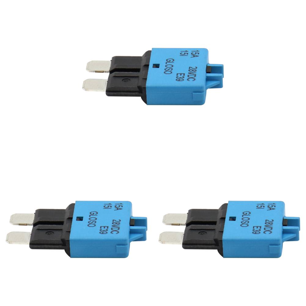 

1-3 шт. 15 А ручной сброс предохранитель адаптер автомобильный автоматический выключатель ножевой предохранитель ручной сброс сбрасываемый 28 В постоянного тока для автофургонов лодки ATC