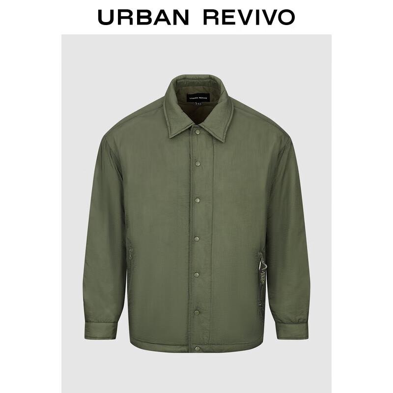 

UR Men s Retro Lapel Zipper Pocket Cotton Jacket XL