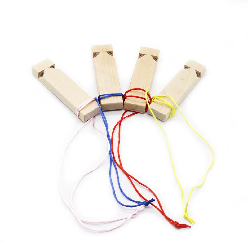 1/2Pcs Kids Wooden Train Whistle Toy Musical Train Whistle Teaching Aid Learning Activities Wood Train Whistle Wooden Whistle