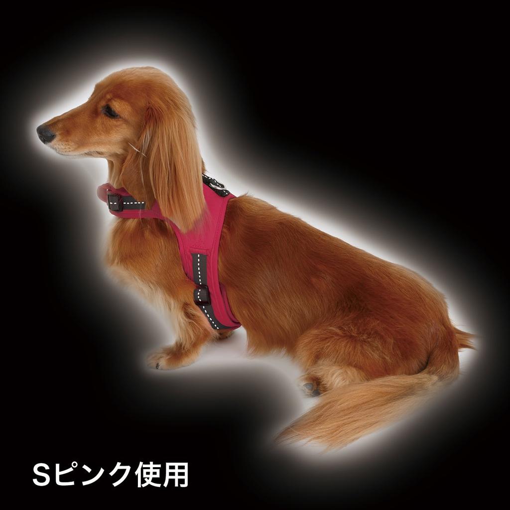 Petio Basic Plus Hold Harness Wave Black for Large Dogs L Size