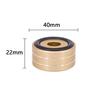 Audio Insulators with Rings for Home AV and Sound Systems x 4-Piece Anti-Slip Speakers, Theater, Receivers, Amplifiers, (40mm 22mm, Gold)