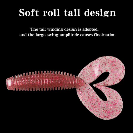 5Pcs Fishing Bait Flexible Reusable With Hidden Hook Slot Premium Anti