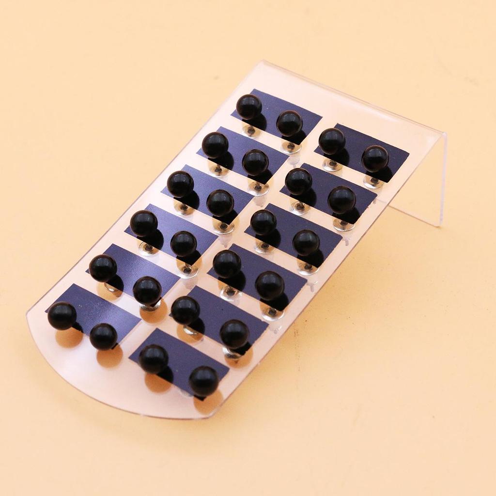 Classic 12-Pair Pearl Stud Earrings Set with Iron Needle