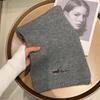 Korean cute puppy thorn couple solid color knitted scarf women's winter new versatile warm scarf