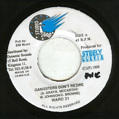 

7inch Record WARD 21 - Gangsters Don t Retire NONE Studio 2000 1999 Jamaica Reggae, Ska & Dub Used