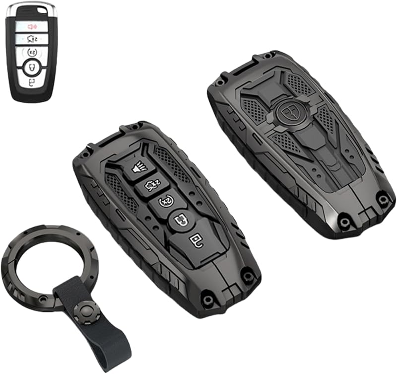 Heavy Key Fob Cover Case For Fordexplorer Fusion Escape Edge Expedition F150 F250 F350 F450 F550 Maverick Mustang Protector