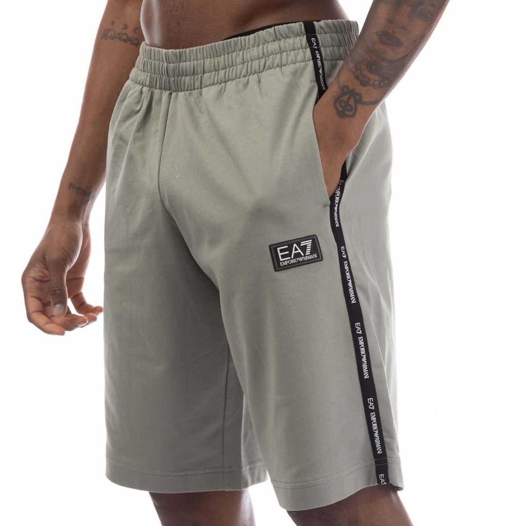 Emporio Armani Mens Logo Branded Tape Shorts
