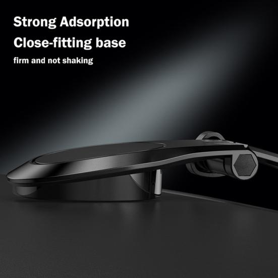 Magnetic Car Dashboard Rotating Phone GPS 360 Degree Holder Curved Arm Stand