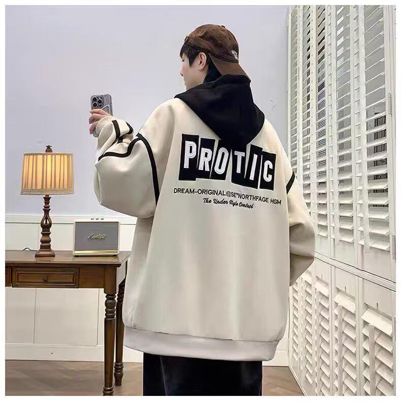 Youth Hooded Jacket: Trendy Hong Kong Style, Junior High School Baseball Design for Spring, Autumn, and Winter