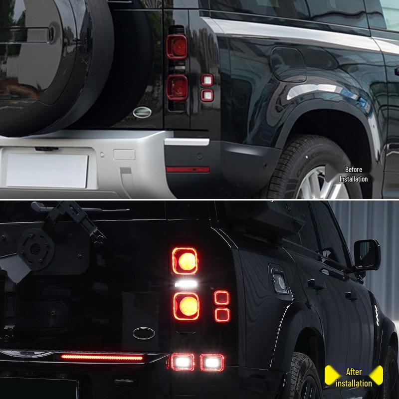 High-Brightness LED Lights for Rear Bumper, Reverse, Driving, and Turn Signals - Fits 2020-2025 Land Rover Defender.