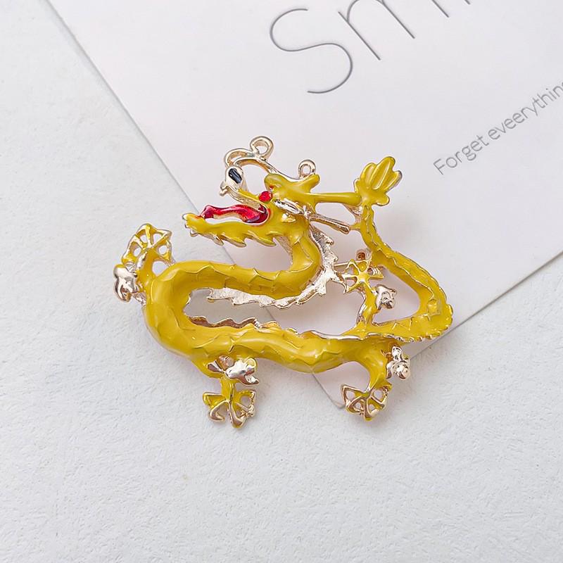 Premium Dragon Zodiac Brooch - High-End Alloy Sweater Accessory