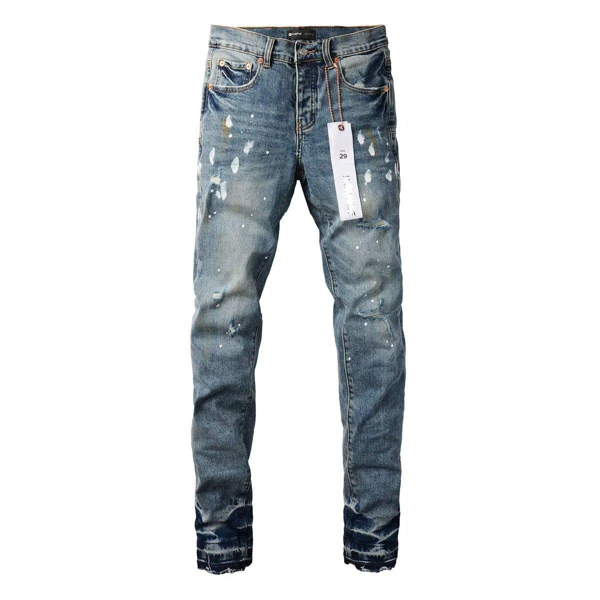 New paint point ink splashing jeans