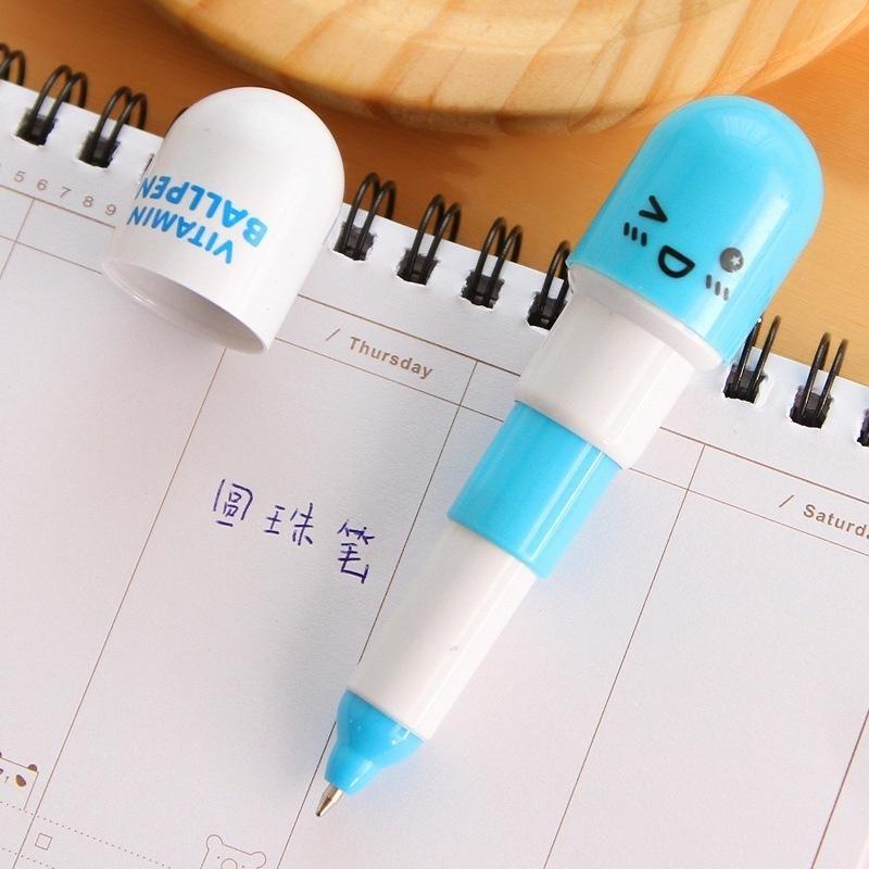 5 STÜCK Kugelschreiber in Pillenform Büro- und Schulbedarf Niedlicher Schulbedarf Schreibwaren Kugelschreiber-Set Büroaccessoires(Farbe zufällig)