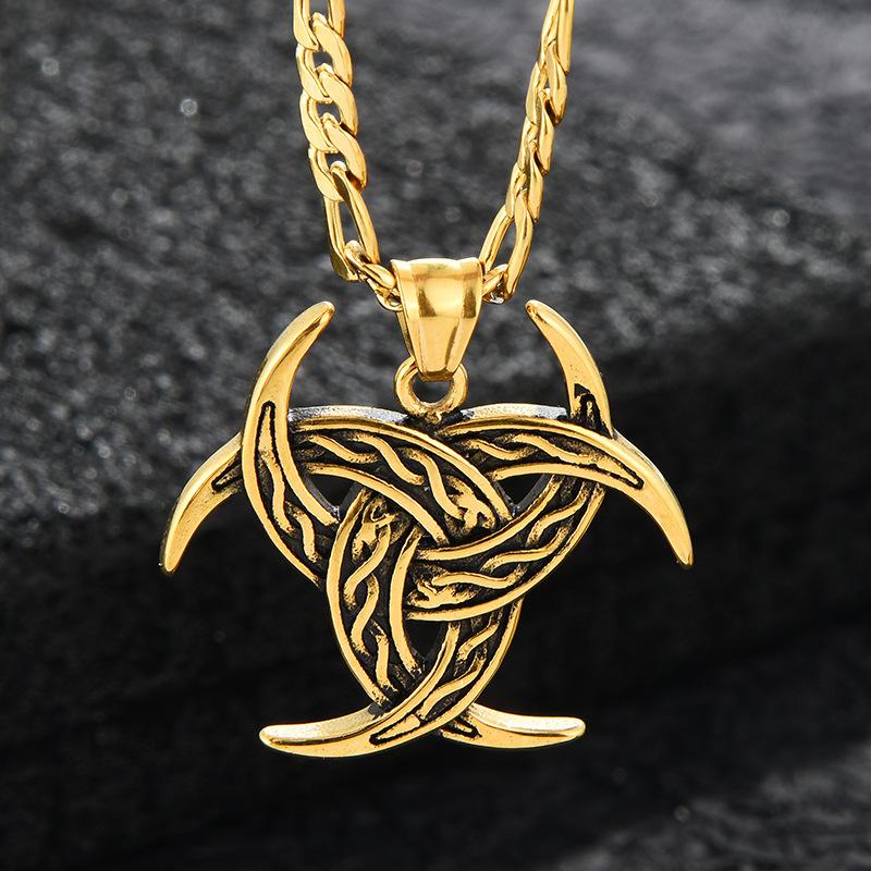 

Steel Titanium Fashionable Necklace With Eyecatching Biohazard Charm Suitable For Students And Trendy Gift Giving