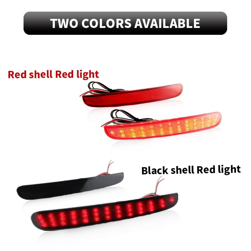2PCS 12V LED Red Rear Fog Lamp Bumper Light For 2025-2025 Honda N-Box LED Rear Bumper Reflector Light Brake Lamp Car Accessories
