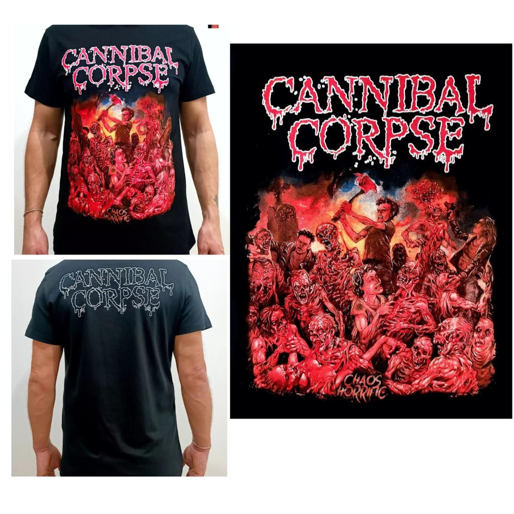 Cannibal Corpse Short-sleeved Printed Crew Neck Retro Cotton T-shirt Summer Breathable Hip Pop T-shirt Top Y2K Hip Pop Unisex