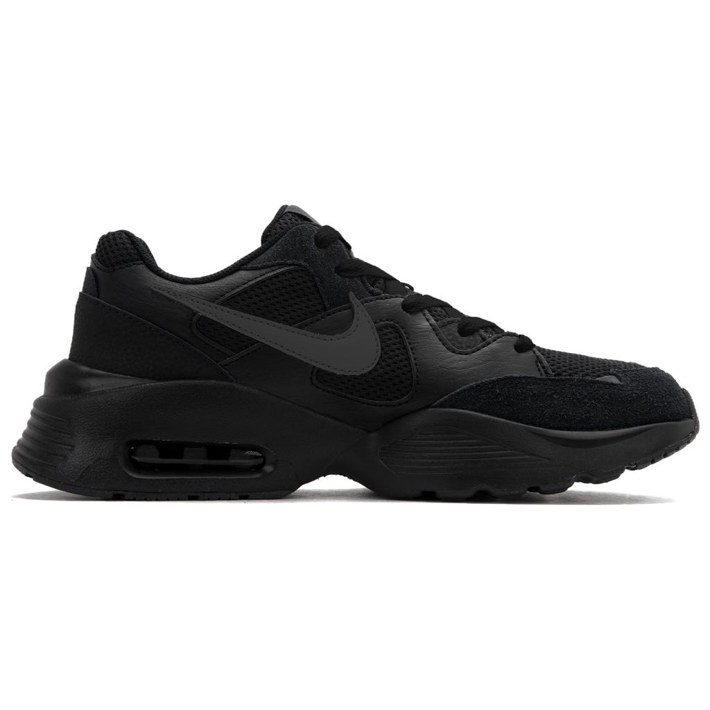 Nike Air Max Fusion Low Top Running Shoes Men's Black White Gray CJ1670-001(Team62-GXX)