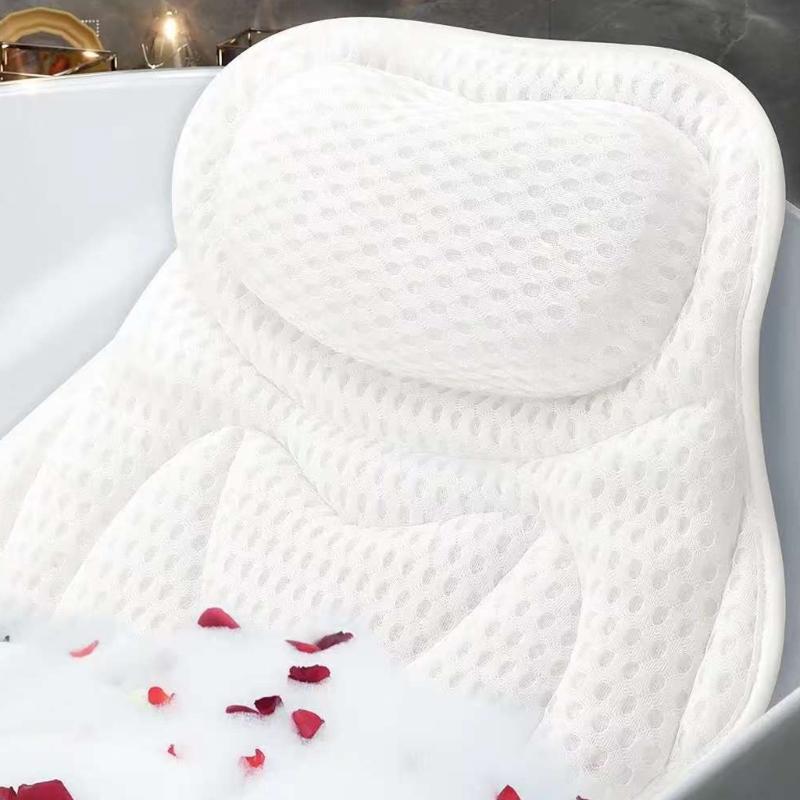 NonSlip Bathtub Pillow 6Suction Cups For Stability Safety During Bath Time Butterfly Design For Enhanced Comfort