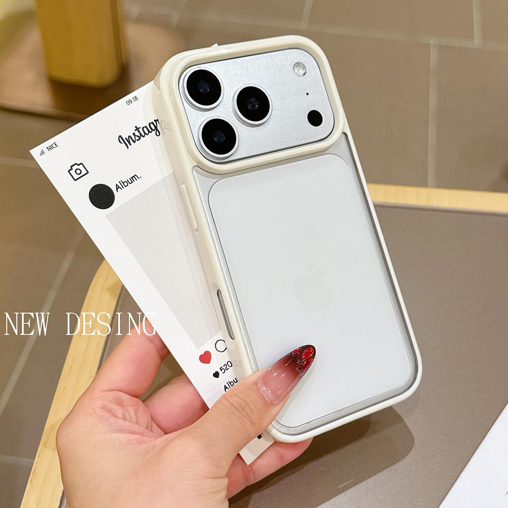

Lovely Girl Candy Color Hybrid Case For iPhone 17 16 15 14 13 12 Pro Max Plus Clear Silicone Soft Shell Shockproof Hard PC Cover iPhone 12
