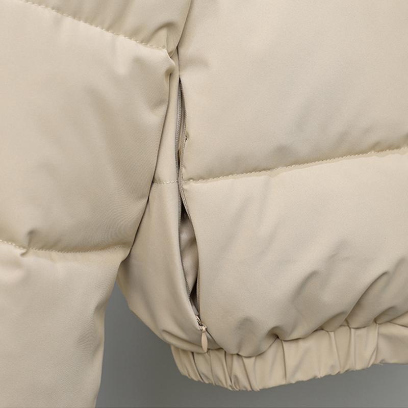 Fashion Winter Coat Female Short Parkas Hooded Faux Fur Collar Loose Thick Warm Women's Jackets