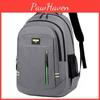 Letter Sport Backpack Reflective Strip Design Wear Resistant Double Bag Zipper