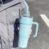 Tazza termica a doppia bevanda di grande capacità con cannuccia e manico - Ideale per sport all'aperto e ufficio