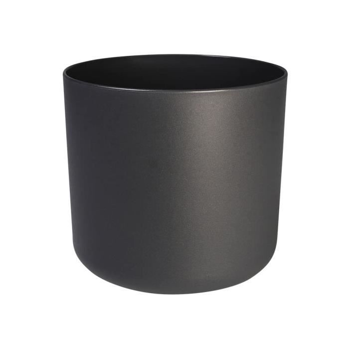 ELHO Pot de fleurs rond B.FOR Soft - Plastique - Ø29,5 x H 27,6 cm - Anthracite