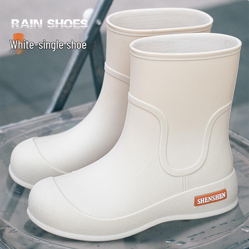 

Корейський стиль жіночої моди водонепроникні гумові чоботи - високі протиковзкі, довгі трубки для вулиці з гумовим покриттям Size 37