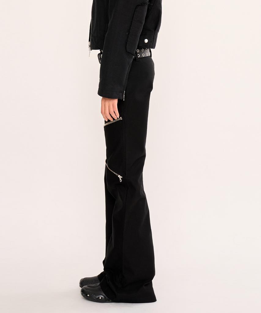 FANYOUNG Damaged Bootcut Pants