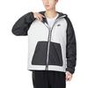 Nike Jaqueta de Algodão com Capuz de Manga Comprida com Logo da Marca com Design Patchwork Jaqueta Masculina Preto Cinza DD6858-070