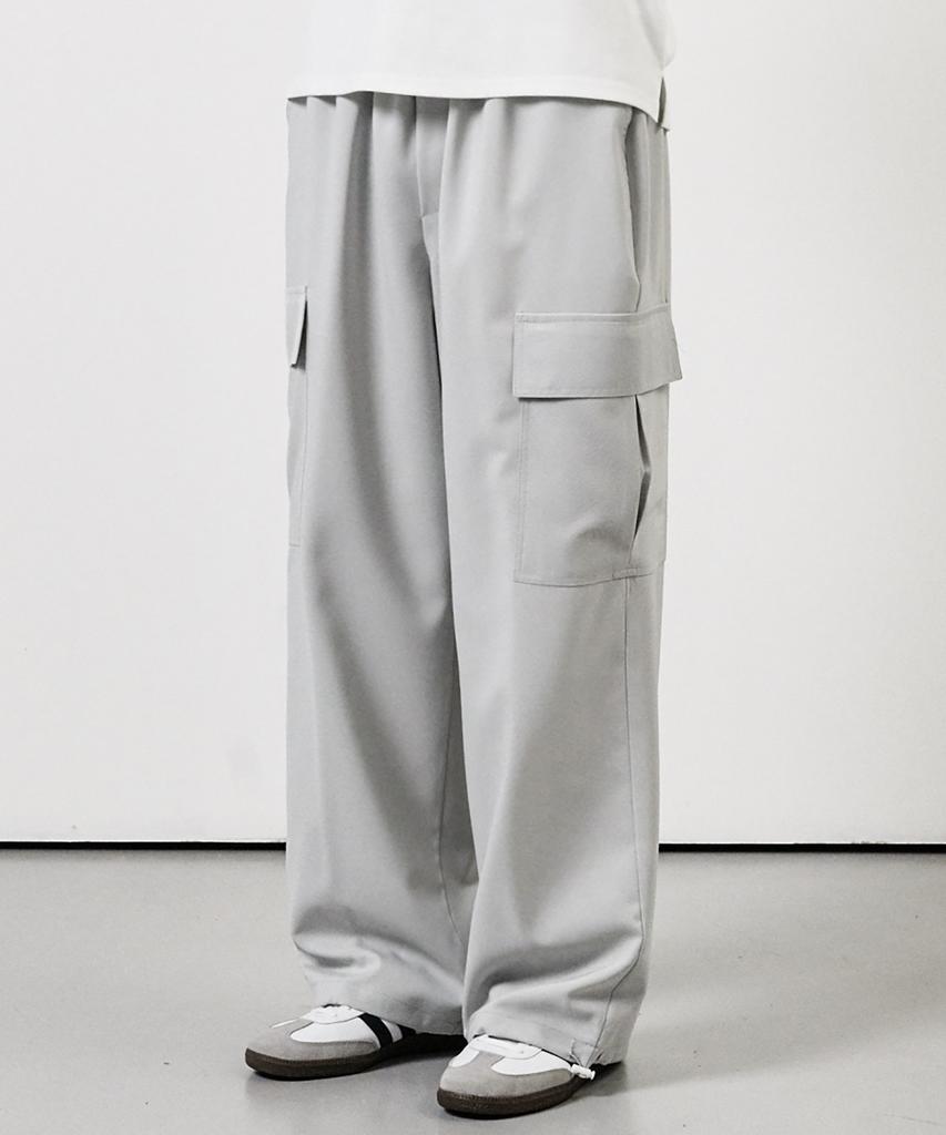 WHOLOVESART Daily Cargo Elastic String Pants Stone Beige