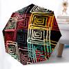 1pc Abstract Pattern Open/Close Folding Umbrella, All- Portable Umbrella for & Men, Stylish Accessory (Holiday Gift) 8-Rib Yy251213150