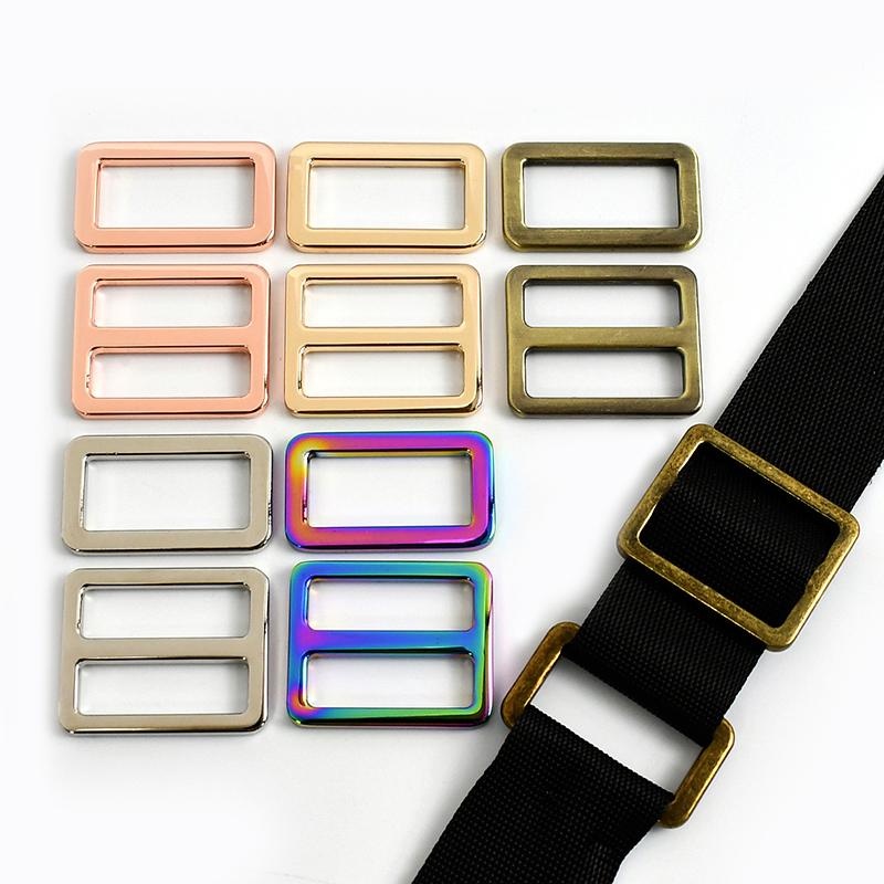 Meetee 20 stuks 20-50mm 16 kleuren metalen gesp webbing verstelgespen tasriem schuifring sluiting DIY leer hardware accessoires