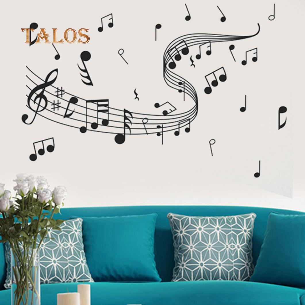 

Съемные музыкальные ноты, группа, наклейка на стену, художественная наклейка, домашний декор для комнаты, подарочное украшение