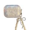 Xiaoqing Fresh Air Earphone Cover Is Suitable For Apple Airpods4 Pearl Chain Airpods3Pro Bow Pendant.