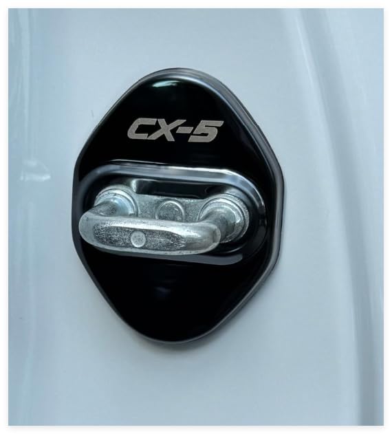 

OKAYOHINN C5O-MGB Striker Cover for Mazda CX-5, Door Lock Cover, Plating, Accessories, Interior Parts, чёрный