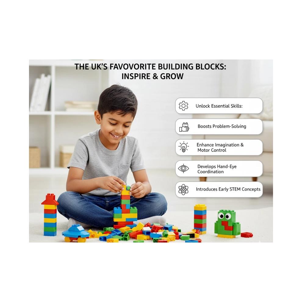 1000 Stück Sortiertes Bauklötze Steine Set