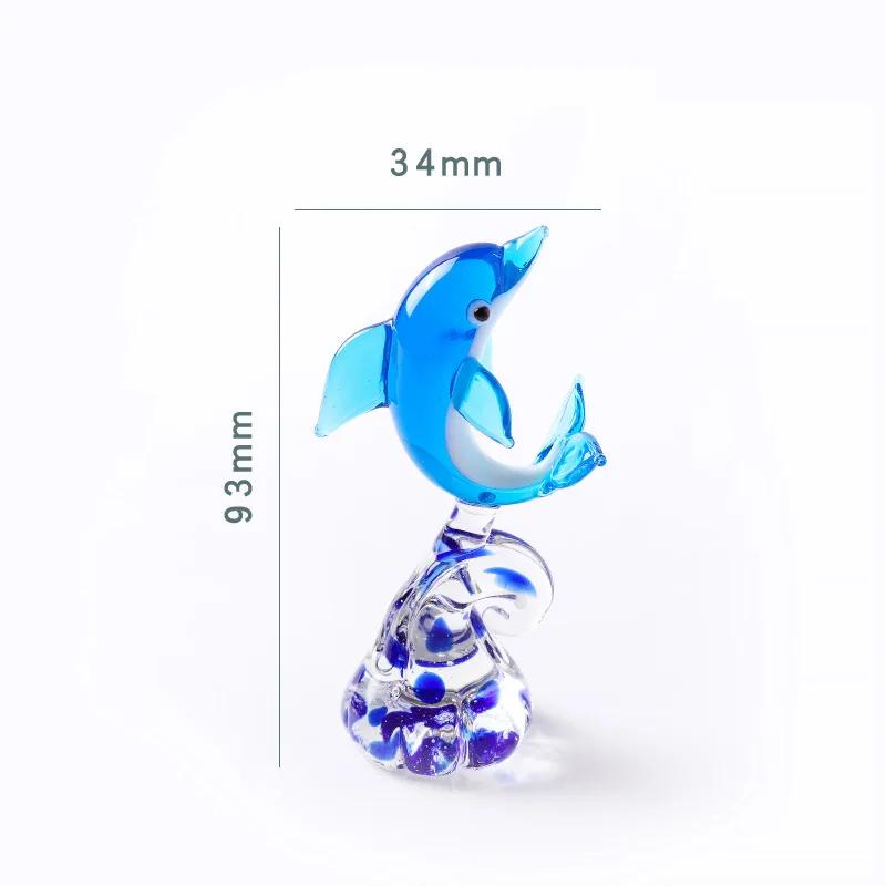 Neue Kreative Dekoration Niedliche Kleine Delfin Serie Schreibtischdekoration Glas Wohnzimmerdekoration Heimdekoration Delfin Glas