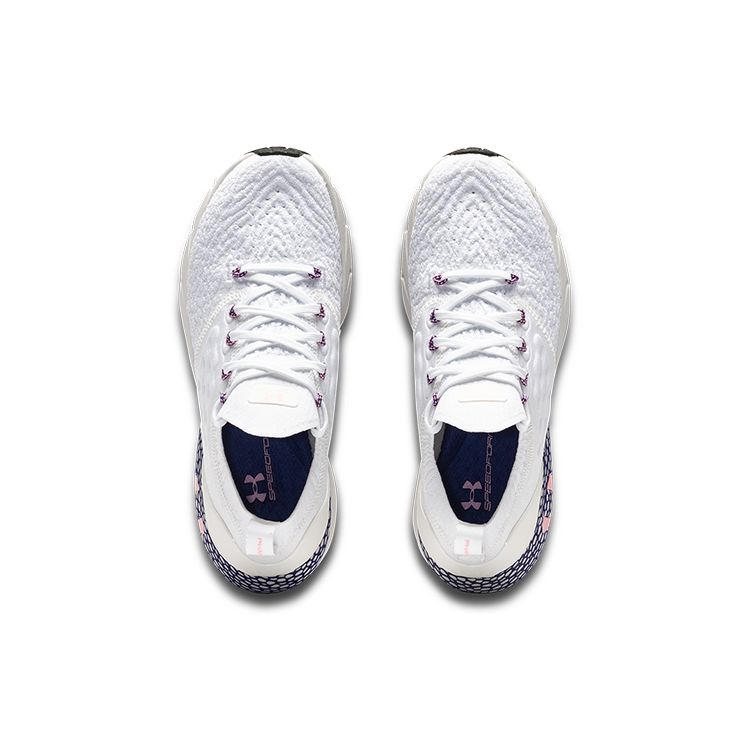 Under Armour HOVR Phantom 2 Comfortable Sports Fabric Synthetic Leather Low Top Training Running Shoes Women sneaker White 3025214-100