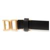 Daks Black Leather Dd Logo Hood Buckle Belt Dbbe2e793bk