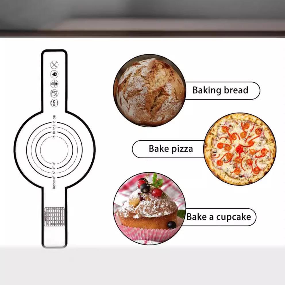 1 Pz Imbracatura Riutilizzabile in Silicone per Pane Manici Lunghi per Forno Olandese, Tappetino Antiaderente per Impastare e Trasferire l'Impasto, Strumento da Cucina