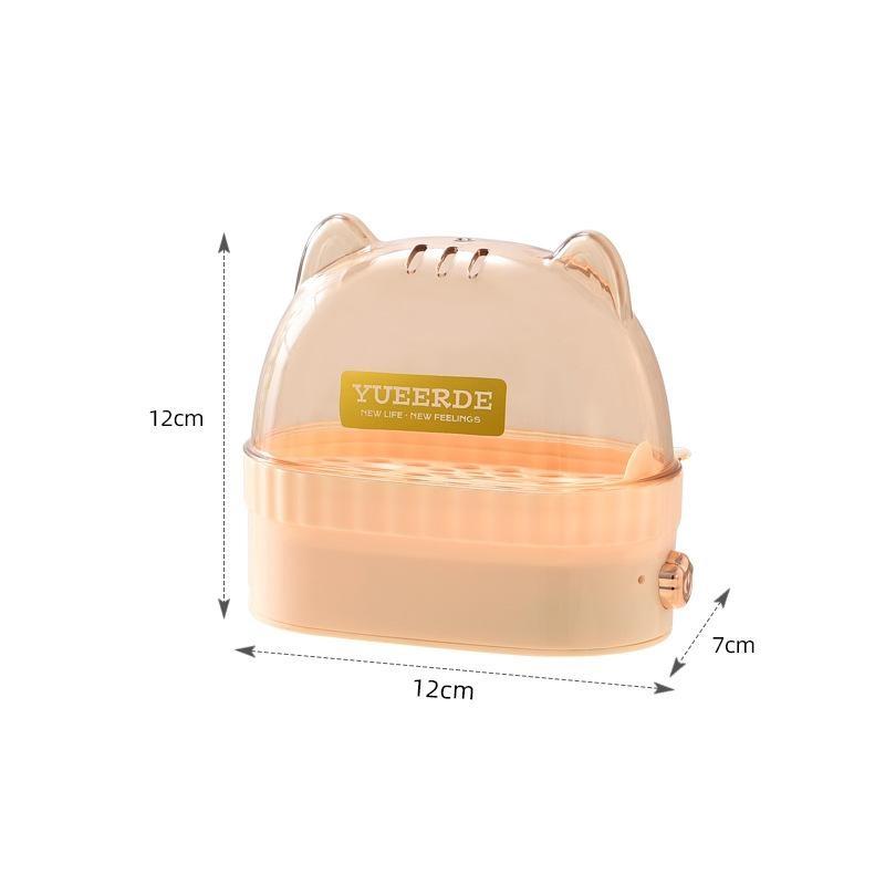 Automatic Power Off Egg Cooker Cute Cat Shaped Electric Egg Steamer Boiler BPA Free for Dorm Student Breakfast Prep