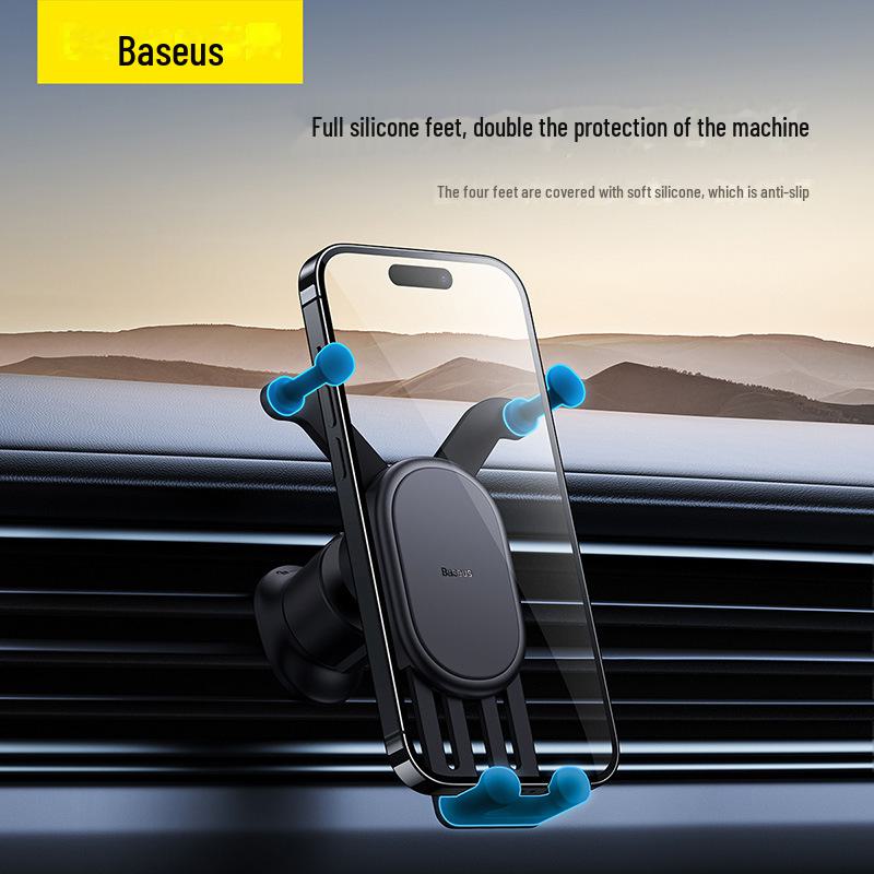 Baseus Autohalterung: Premium Schwerkraft-Halterung für Mobiltelefon im Auto-Luftauslass.