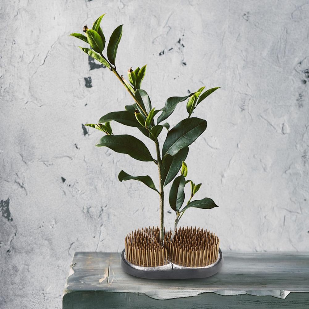 Unique Sun and Moon Shape Flower Kenzan Flower Arrangement Needle Pin Fixed Arranging Tool