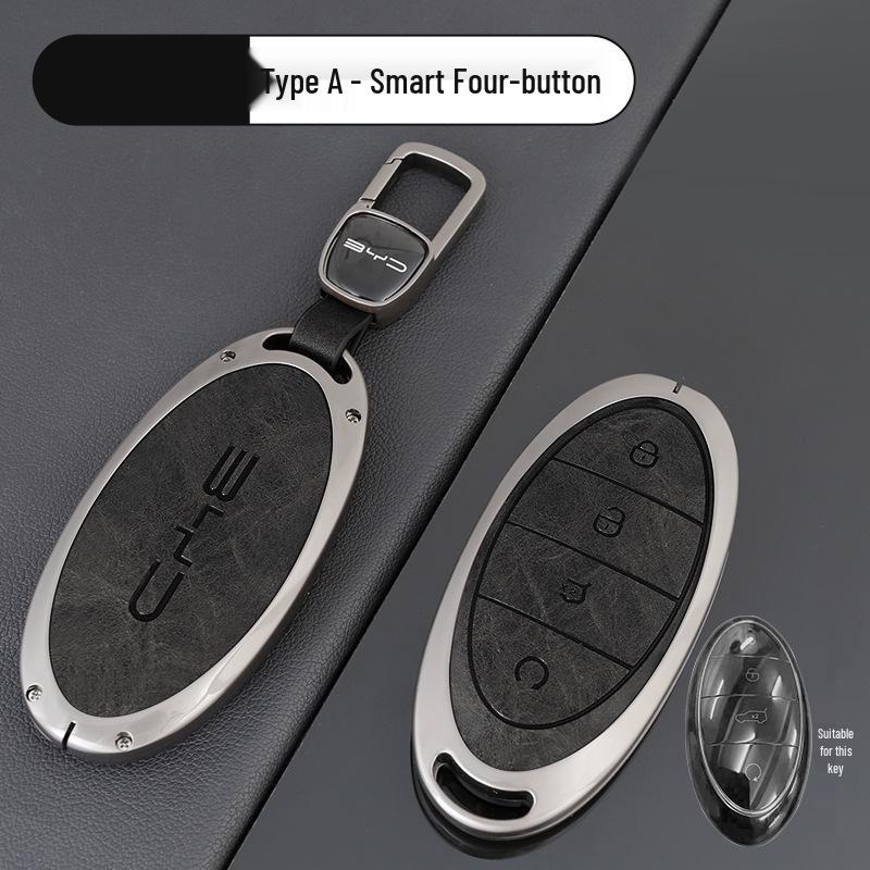 BYD Yangwang U8/U9 Premium Metallschlüsselhülle mit Schnalle