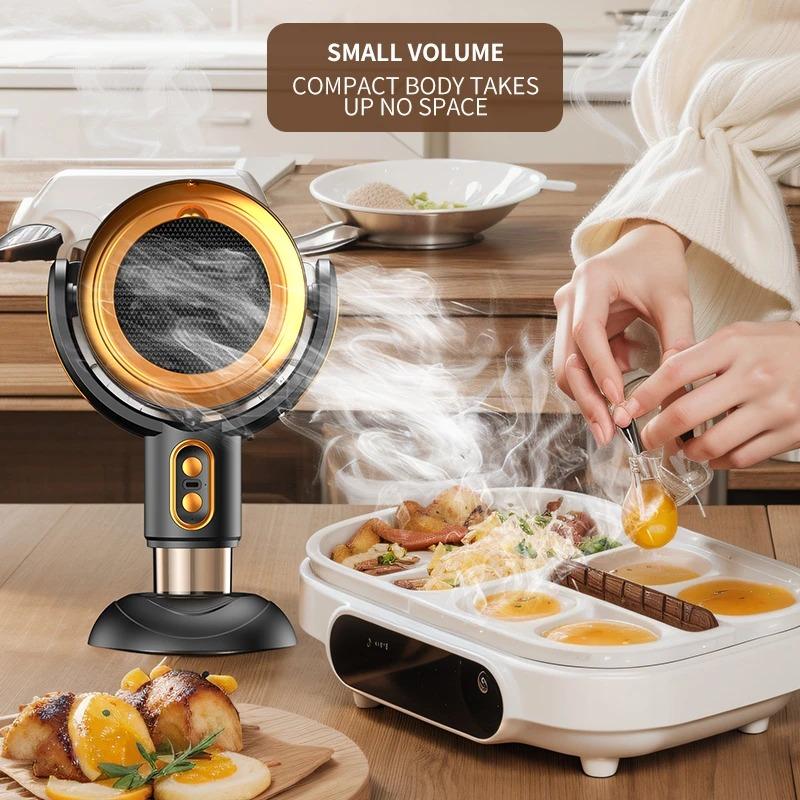 Portable Mini Exhaust Hood Desktop Range Hood Exhaust Fan Suction Powerful Countertop Apartment Kitchen Camping Exhaust Fan New