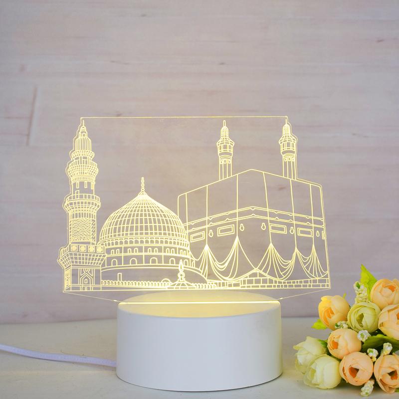 Customize Acrylic 3D Illusion LED Warm White Night Light for Living Room Kids Bedroom Decorative Lamp with USB Power